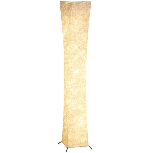 HOMCOM Stehlampe mit Papierschirm, Fußschalter, 3 Helligkeitsstufen, Weiß, B31-614V90WT