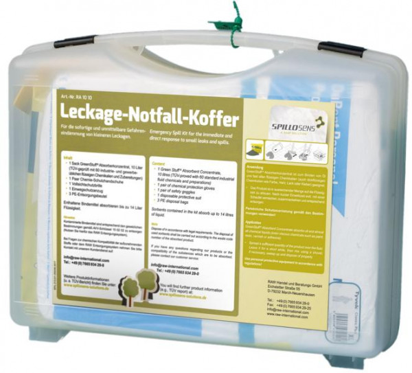 RAW Leckage-Notfall-Koffer I, Universal, 45 x 36 x 14 cm, RA 10 10