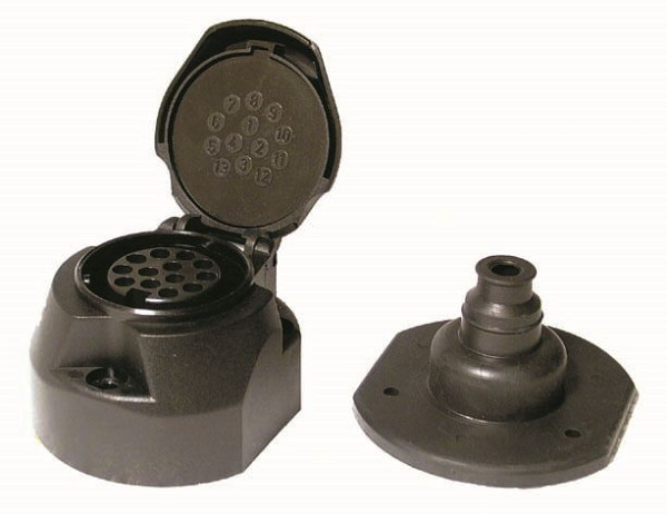 Kunzer Steckdose, 13-polig mit Abschaltkontakt, D 132 AK