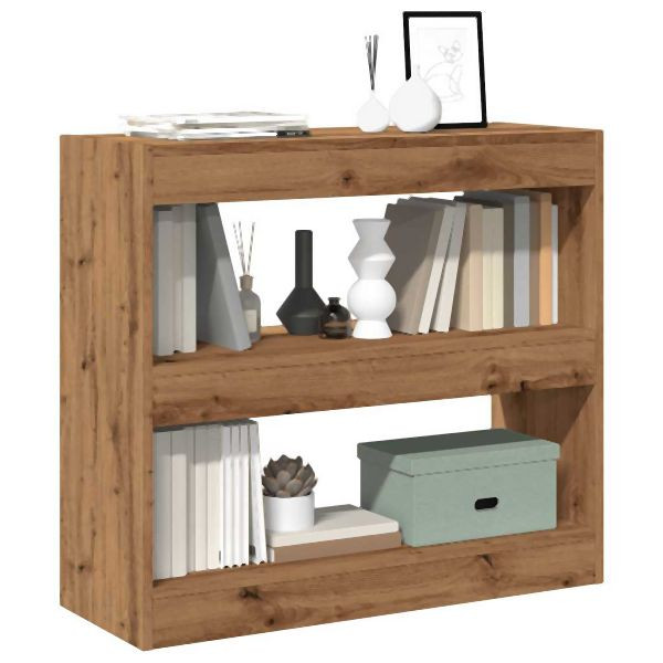 vidaXL Bücherregal/Raumteiler Artisan-Eiche 80x30x72 cm, 856815