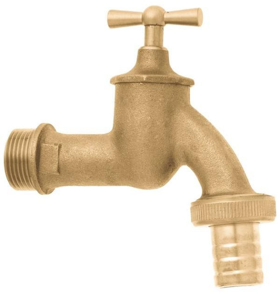 GEKA Wasserhahn, 1/2" MS matt mit Verschraubung, VE: 10 Stück, 36.0021