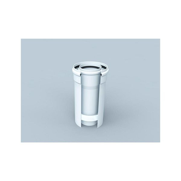 Bertrams Rohr Polyline LAS 500mm, DN 80/125, innen, weiß 41RL500-80, 106814