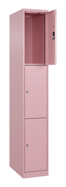 C+P Schließfachschrank Evolo PLUS, 3 Fächer, 1850x300x500mm, 3015/3015, 049000-103 S10024