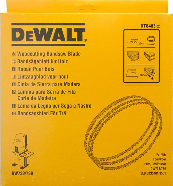 DeWalt Bandsägeblatt 2095x6x0,6mm 3,2mm, speziell gehärtete Zahnreihen, DT8483-QZ