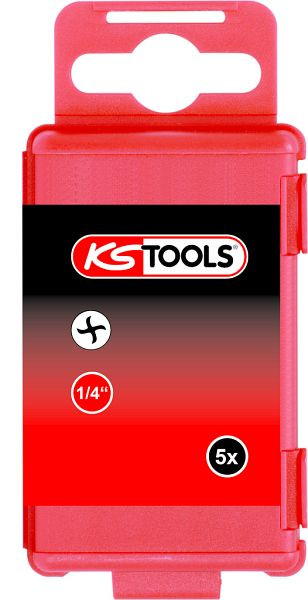 KS Tools 1/4" Bit Torq-Set®, 75mm, Nr.2, VE: 5 Stück, 911.8379