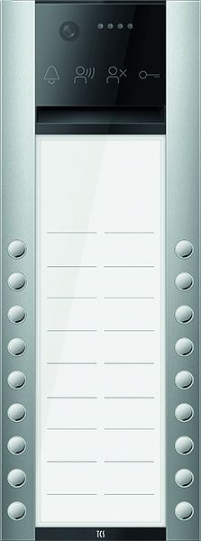 TCS Türkontrollsystem PES PRO Video Außenstation 18T 2 Spalten AP silber, AVA630218-0010