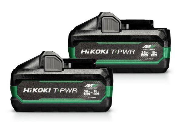 HiKOKI T-PWR MULTI VOLT Akkupack BSL3640MVT (36V/18V - 4,0Ah/8,0Ah), VE: 2 Stück, 381993