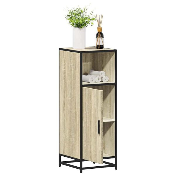 vidaXL Badschrank Sonoma-Eiche 35x37,5x100 cm Holzwerkstoff, 849240