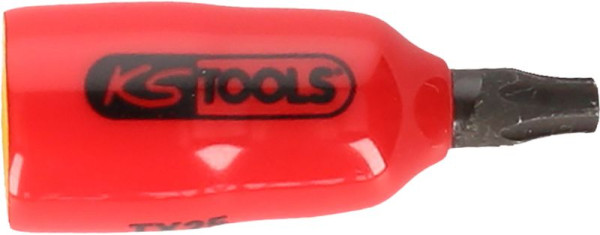 KS Tools 1/4" Bit-Stecknuss mit Schutzisolierung für Torx-Schrauben, T8, 117.2471