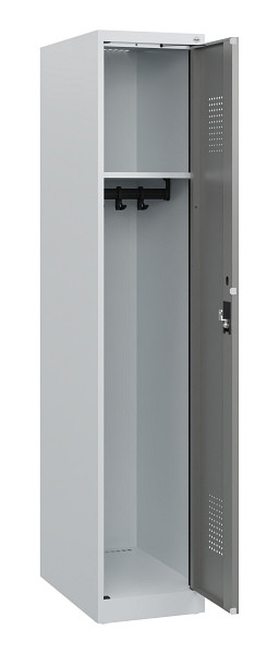 C+P Spind Evolo PLUS, 1 Abteil, 1530x300x500mm, 7035/0004, Zylinderschloss, 0490005-10 S10041