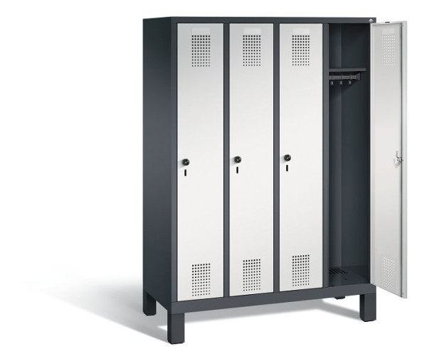 C+P Spind Evolo, H1650xB1190xT500mm, Farbe: Schwarzgrau / Lichtgrau, 480106-40 S10021