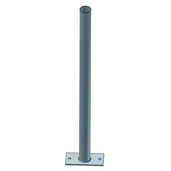 Stein HGS Rohrpfosten mit Fußplatte, 1000mm/Ø60mm, pf-s1100