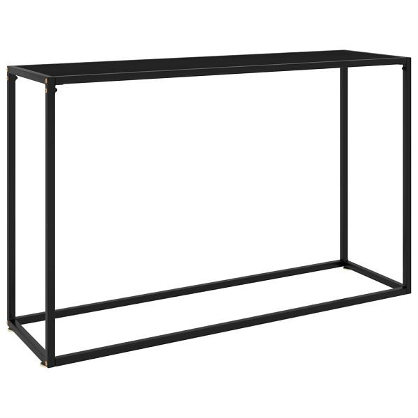vidaXL Konsolentisch Schwarz 120x35x75 cm Hartglas, 322816