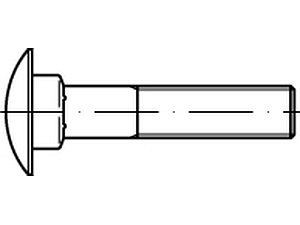 Flachrundschrauben DIN 603 A 2 M 16 x 100 VE=S (25 Stück)