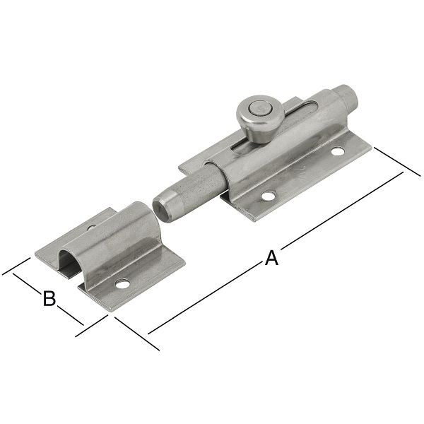 Vormann Bolzen-Knopfriegel 36 x 80 mm, VE: 2 Stück, 010227080