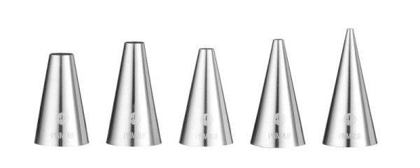 Hendi Spritzdüsen - glatt 5 Größen, 18/10 Edelstahl, 551691