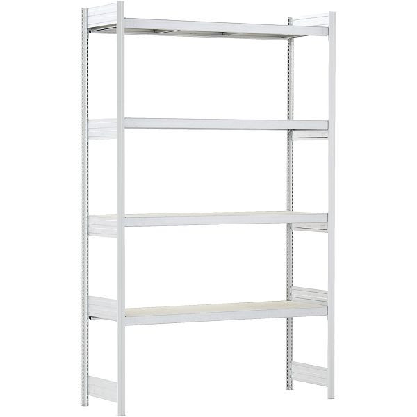 BITO Großfachregal Grundfeld Set /350kg 1999x2066x624 3 Ebenen Spanplatte RAL7035, C1255-0056