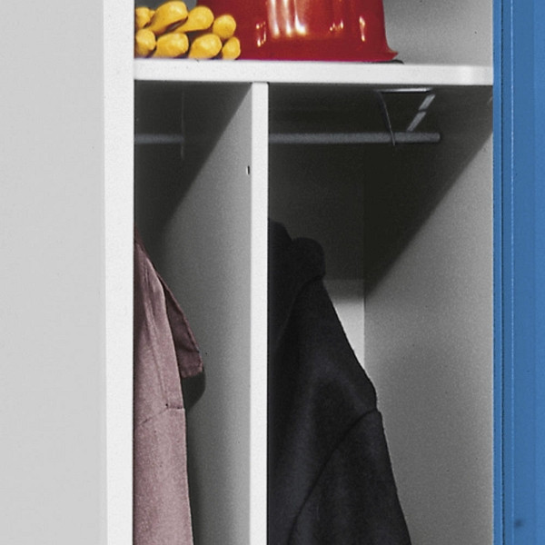 Deskin Trennwand für Garderobenspind, Lichtgrau, 420 x 1195 mm, 131102