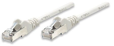 INTELLINET Netzwerkkabel, Cat5e, SF/UTP, CCA, RJ45-Stecker/RJ45-Stecker, 10,0 m, grau, 330831