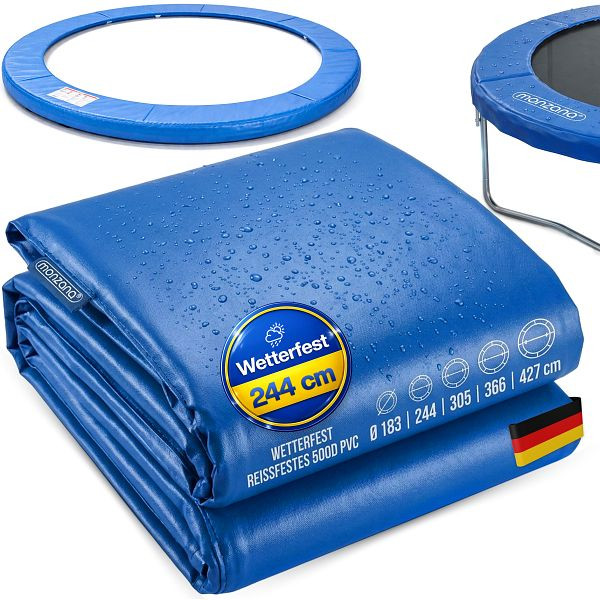 monzana Trampolin Randabdeckung Blau Ø244cm V1, 109783, 4251776934761