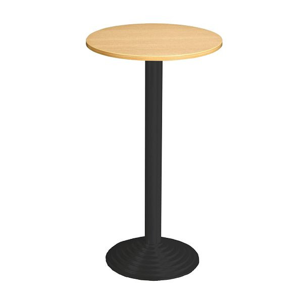 Bisley Stehtisch, rund, Durchmesser: 600mm, eine Platte, 19mm Tischstärke, 334 anthrazitgrau x MP ahorn, SR106MP334