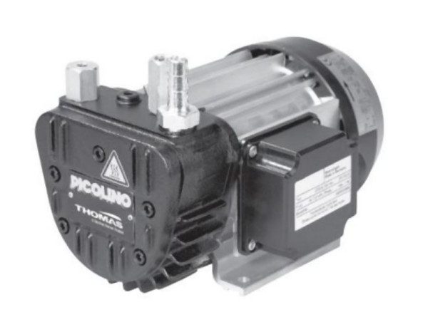 Gardner Denver Thomas Drehschieberpumpe PICOLINO DTE 6 m³/h, Kompressoraggregat, 100 l/min, 1 bar, 230V, ölfrei, 25170212