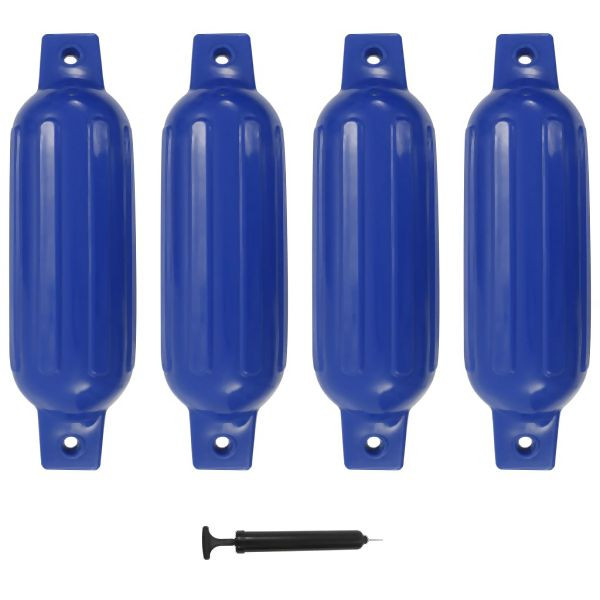 vidaXL Bootsfender 4 Stück Blau 41 x 11,5 cm PVC, 92376