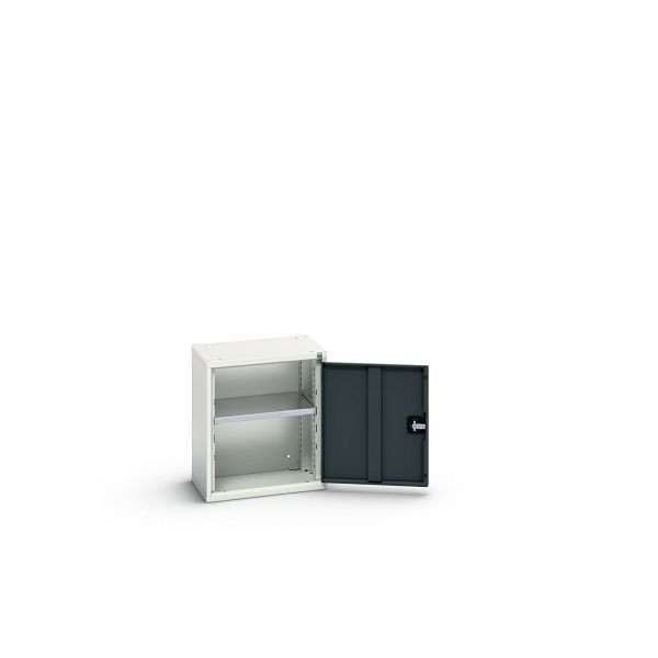 bott verso Hängeschrank mit Flügeltür, mit 1 Fachboden, BxTxH: 525 x 350 x 600 mm, Lichtgrau / Anthrazitgrau, 16926002.19