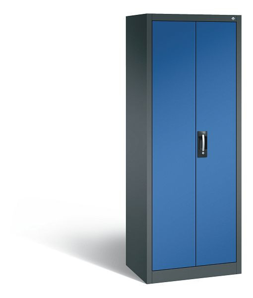 C+P Werkzeugschrank Acurado, H1950xB700xT500mm, Farbe: Anthrazitgrau / Enzianblau, Muldengriff, 8911-00 S10398