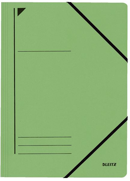 LEITZ 3980 Eckspanner, A4, 250 Blatt, Pendarec-Karton (RC), grün, 3980-00-55