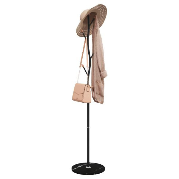 vidaXL Garderobenständer Schwarz 177 cm Pulverbeschichtetes Eisen, 377092