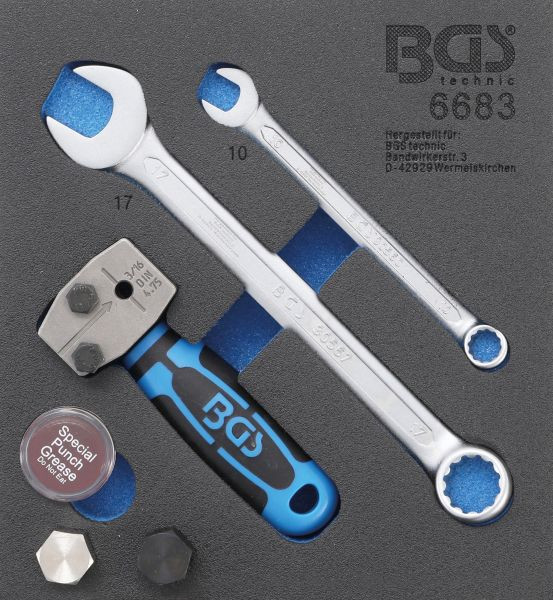 BGS Werkstattwageneinlage 1/6: Bördelgerät, DIN 4,75 mm (3/16"), 6683