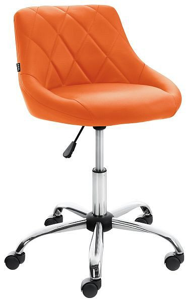 CLP Arbeitshocker Lazio Kunstleder, orange, 321810