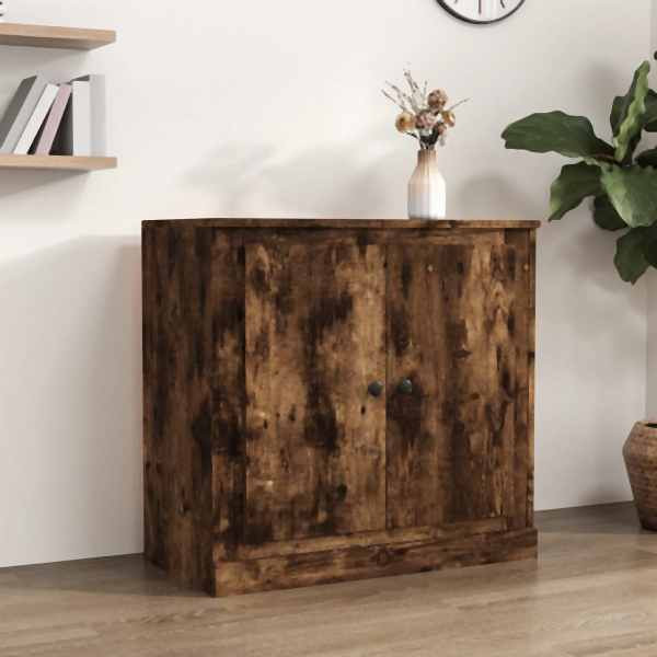 vidaXL Sideboard Räuchereiche 70x35,5x67,5 cm Holzwerkstoff, 816189