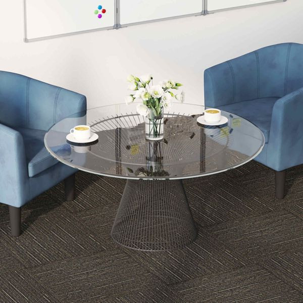 vidaXL Teppichfliese Gestreift Hellbraun 50 x 50 cm 20-teilig, 42032469