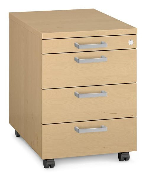 Deskin Rollcontainer MULTI MODUL-PRO, Buchedekor, B 435 x H 600 x T 600 mm, 359910