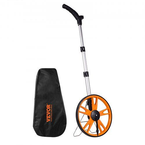VEVOR Messrad 0-9999,9 Fuß/m Präzisions Messrad ±0,5% Messroller Rolltacho mit Teleskopstange 104–71cm, CLLFZXXS125INSSGUV0