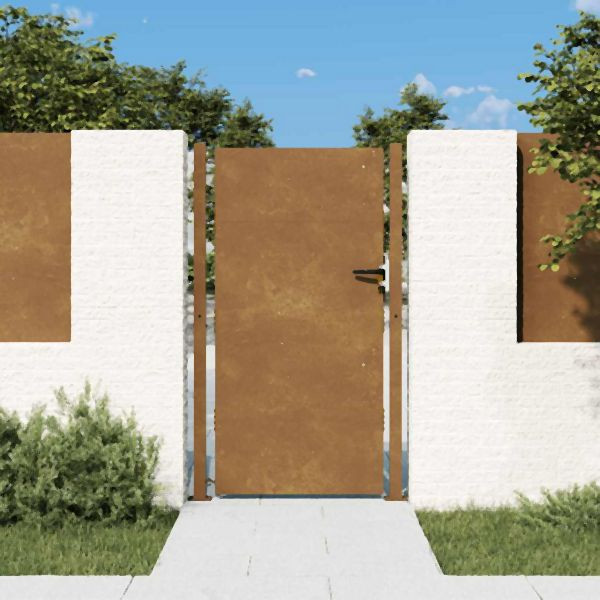 vidaXL Gartentor 105x180 cm Abmessung Cortenstahl, 153266