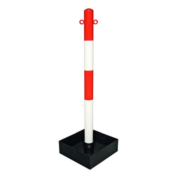 Stein HGS Kettenpfosten -Extern-, Bodenwanne mit Tragegriff, mit 2 reflektierenden Rotringen, 11656-02