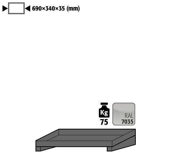 asecos Fachboden für Modell(e): GOD mit Breite 700 mm, 30703