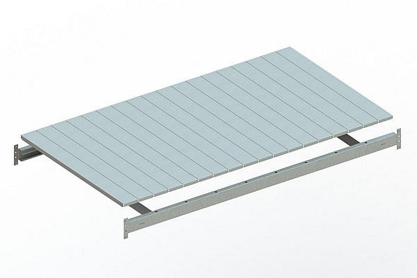 Meta MINI-RACK Zusatzboden 1800x1050 mm, verzinkt, mit Stahlpaneelen, 20043036