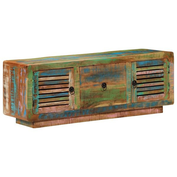 vidaXL TV-Schrank 110x30x40 cm Altholz Massiv, Top-Qualität, 4009377