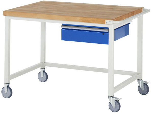 RAU Fahrbare Werkbank Serie 8000, 1 x Schublade, 1250x880x900 mm, 05-8001A1-129B4S.11