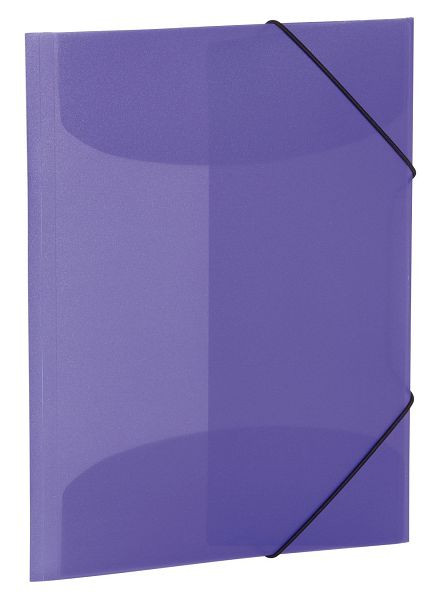 HERMA 19581 Gummizugmappe, A4, PP transluzent, violett, 19581
