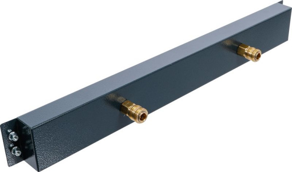 BGS Druckluft-Anschlussleiste, 2-fach, für Schrankwand-System, 80191