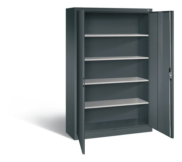 C+P Büroschrank Acurado, H1950xB1200xT400mm, Farbe: Anthrazitgrau, Muldengriff, 5 OH, 9460-000 S10939