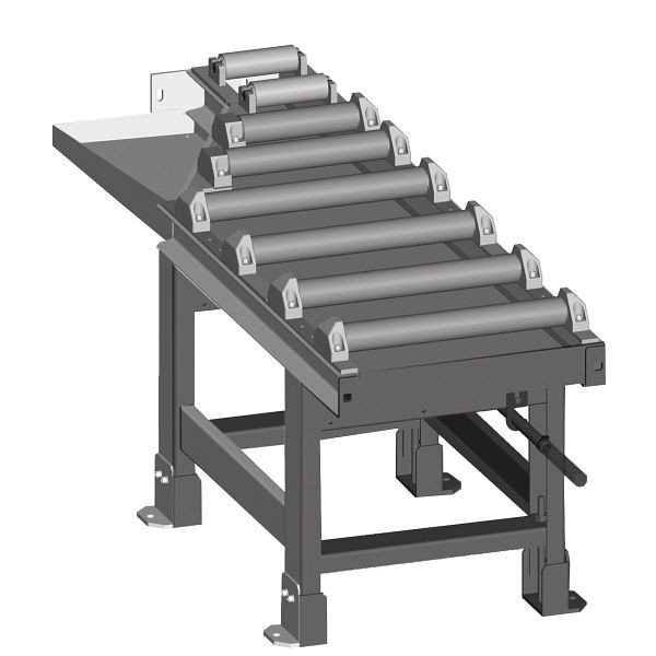 Metallkraft Rollenbahn 2000 x 520 mm, Abfuhrseite, motorisch, für 60°-Schnitte, 3649327