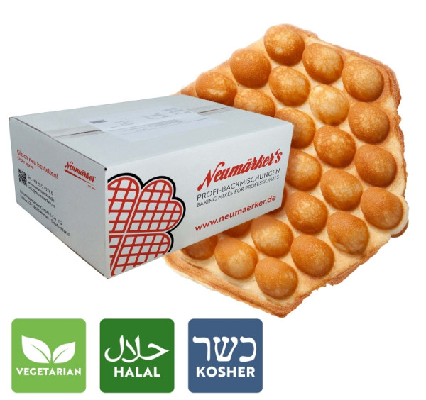 Neumärker Bubble-Waffel-Mix, VE: Karton à 10 kg (10x 1 kg), 05-20132-01