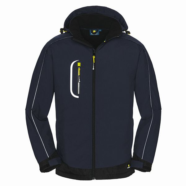 4PROTECT Softshelljacke MONTANA, navy/schwarz, Größe: 5XL, 3391-5XL