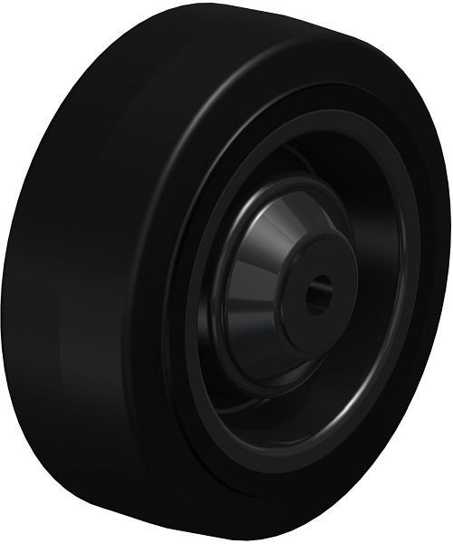 Blickle POEV 100/8KD Rad aus Elastik-Vollgummi, Schwarz, 642538